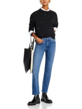Mother denim the midrise rider flood jeans in right on 27